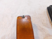 1982 82 Yamaha XJ750 Maxim 750 Front Left/Right Side Frame Orange Reflectors - C3 Cycle