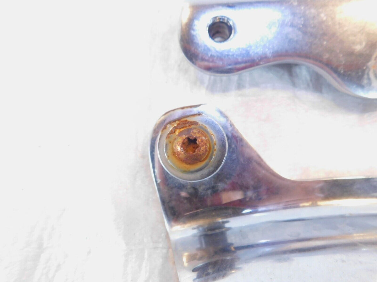 Harley Davidson Road King & Street Glide Chrome Detachable Sissybar Mount Plates - C3 Cycle