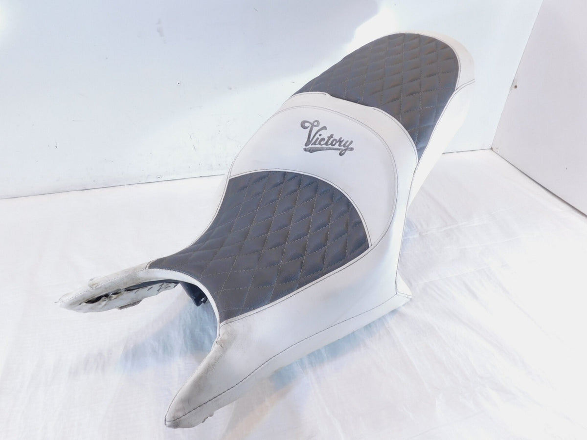 2012-2017 Victory Cross Country Touring White Front Rider w/Rear Passenger Seat - C3 Cycle
