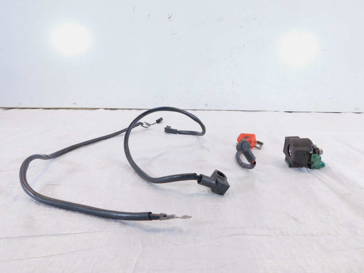 13-14 Suzuki GW250 Inazuma 250 L3 L4 Starter Solenoid Relay & Battery Cable Lot - C3 Cycle