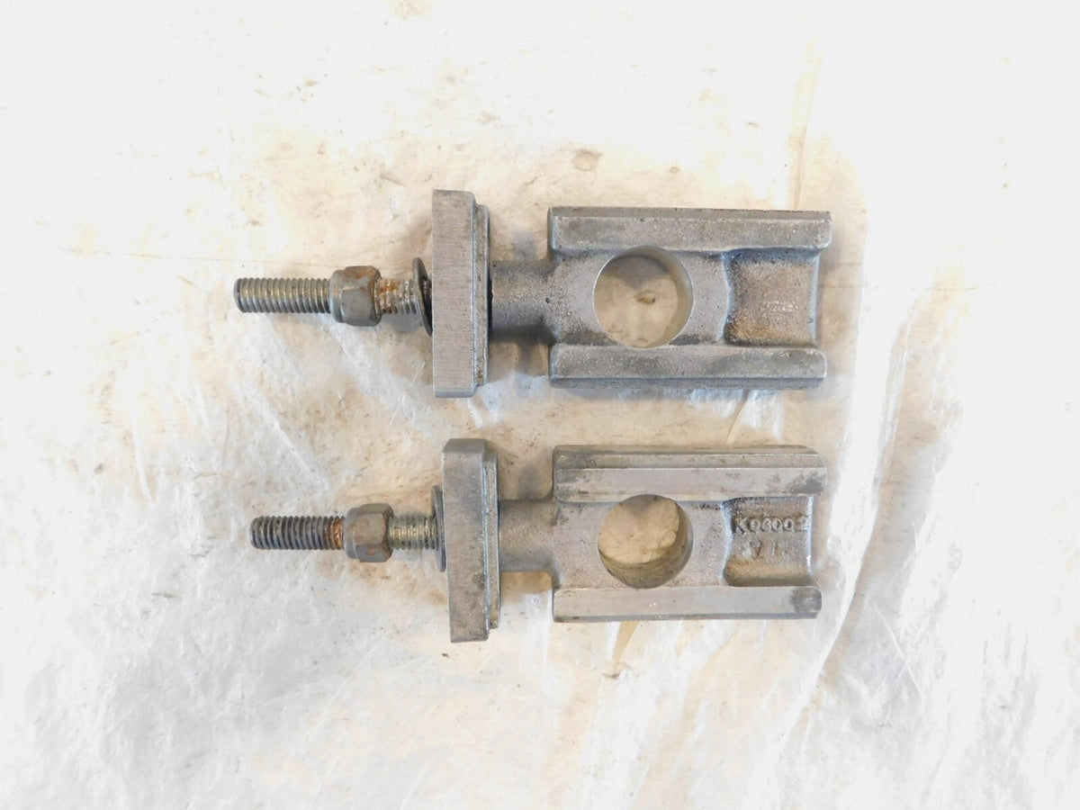 1995-1998 Buell S2 S2T Thunderbolt Swingarm Rear Fork Rear Wheel Axle Adjusters - C3 Cycle