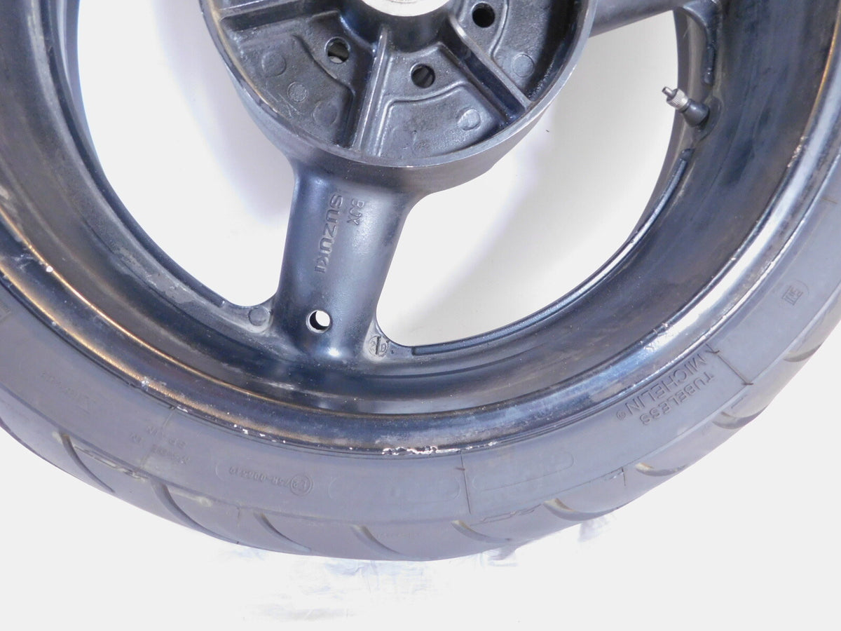 2001-2005 Suzuki Bandit GSF1200S GSF 1200 Black Cast Rear Wheel Rim & Tire - C3 Cycle