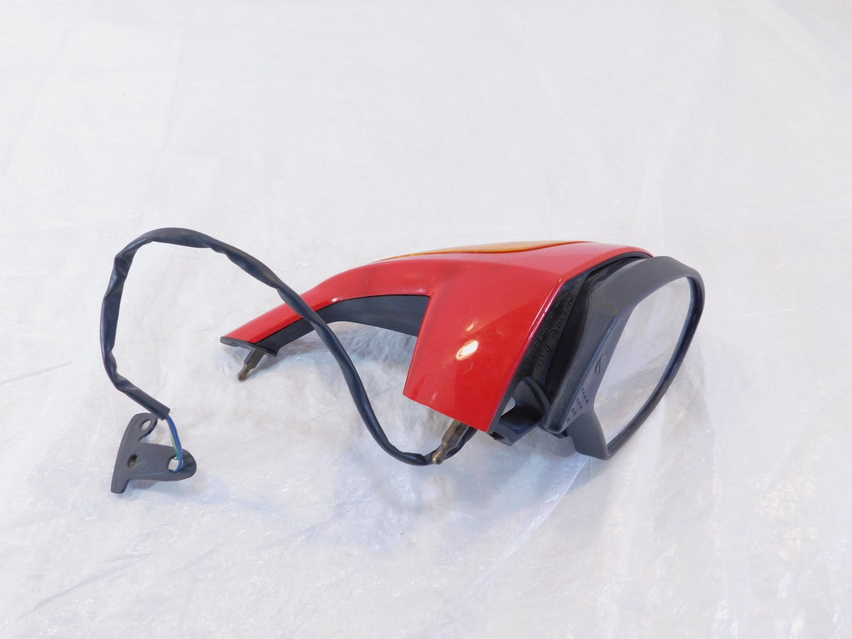 Ducati Superbike 749 749S 999 999R Red Front Right Turn Signal Side View Mirror - C3 Cycle