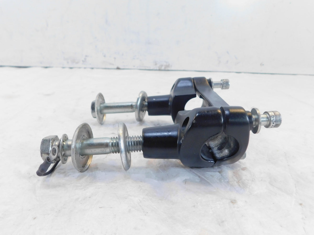 Harley Davidson Sportster 883 Black 100th Anniversary Handlebar Bar Riser Clamps - C3 Cycle