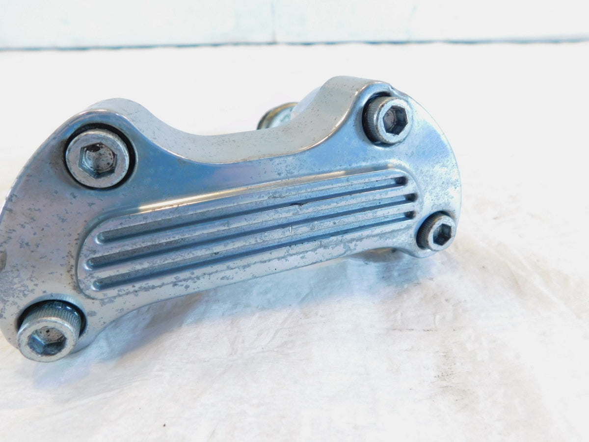 2004 Harley Davidson Dyna FXDL Low Rider Chrome Handlebar Mount Clamp Brackets - C3 Cycle
