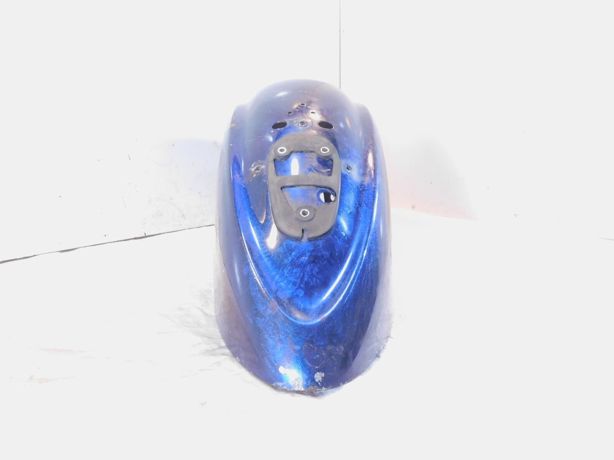 2002 Yamaha V-Star 1100 XVS1100 Classic Blue Rear Wheel Fender Mudguard -Dented - C3 Cycle