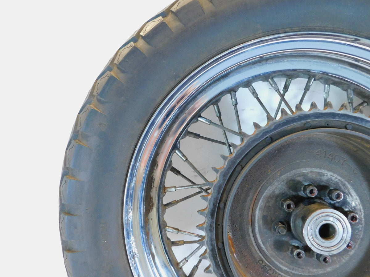 1970-1977 Harley Davidson XLH Ironhead Sportster 900 1000 Laced Rear Wheel -BENT - C3 Cycle