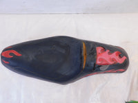 Harley Davidson Sportster 883 1200 Mustang Flames Front & Passenger Rider Seat - C3 Cycle