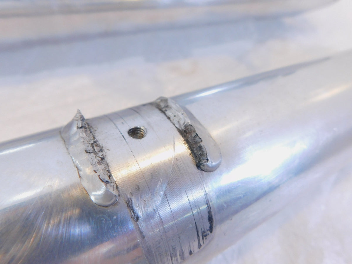 2002 & 2003 Indian Gilroy Scout Left & Right Front Polished Forks Shocks - BENT - C3 Cycle