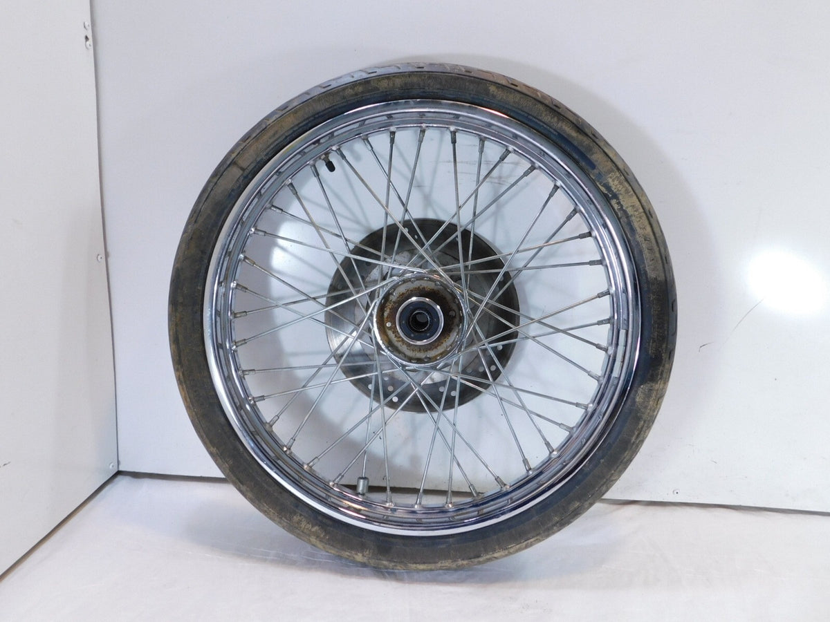 Harley Davidson Softail & Dyna Wide Glide Chrome 21" Front Wheel Rim & Rotor - C3 Cycle