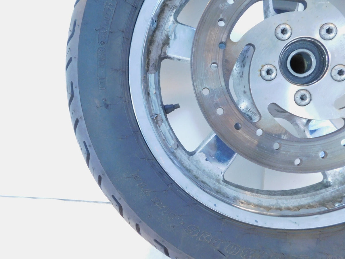 2011- 2012 Harley Davidson Sportster XL1200C Custom Chrome Rear Wheel Rim & Tire - C3 Cycle