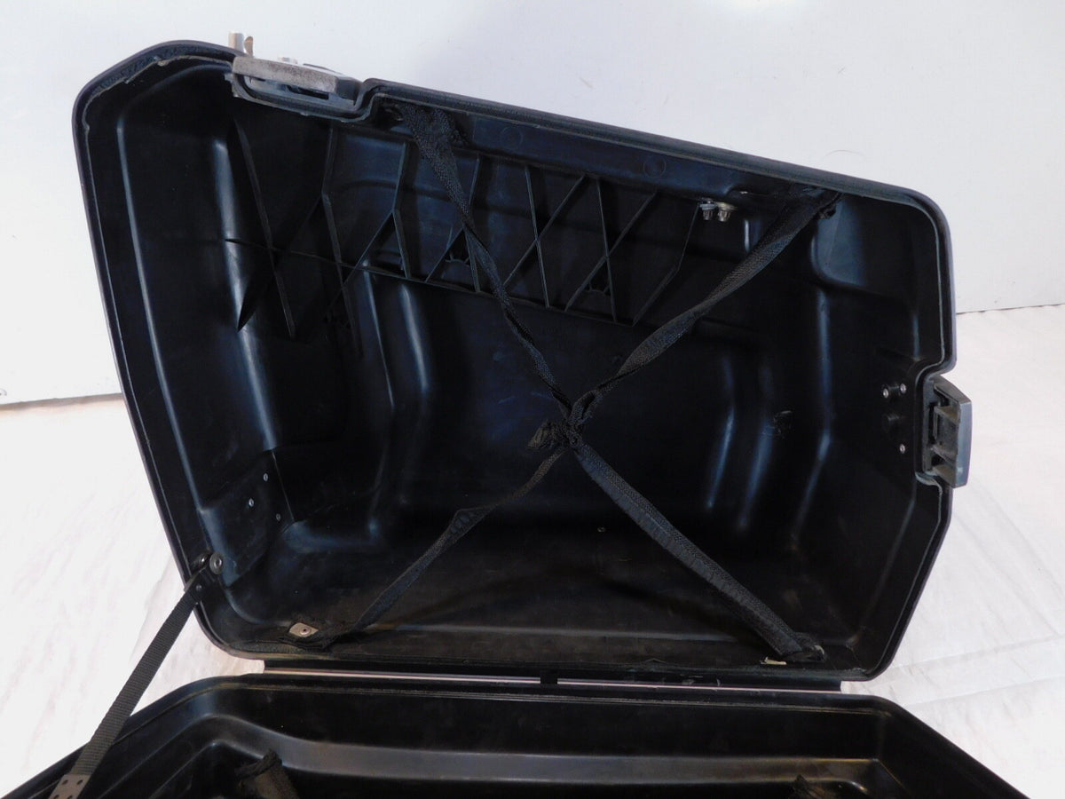 1984-1989 BMW K100RS Black Left Rear Integral Case Saddlebag Luggage Holder Box - C3 Cycle