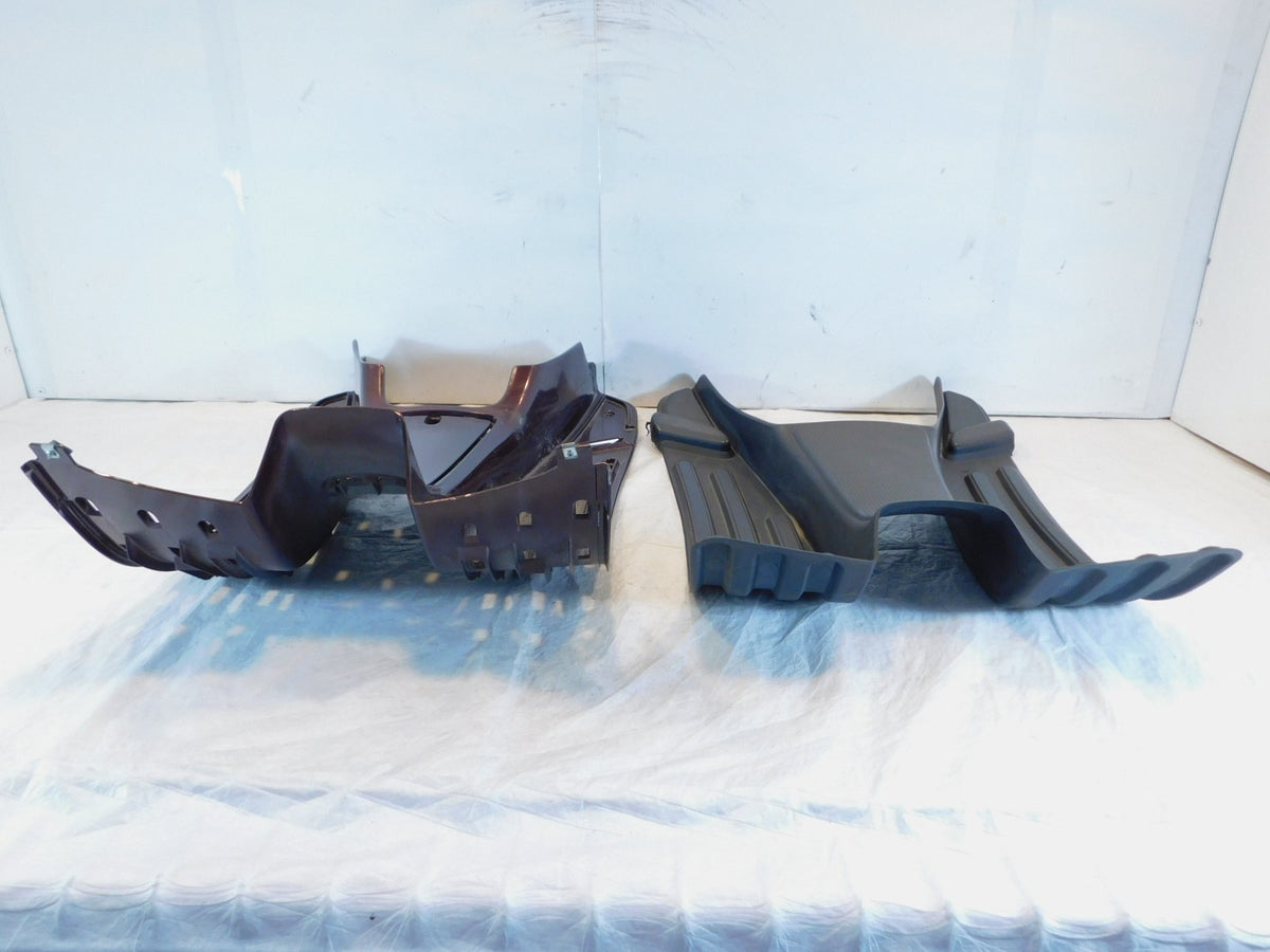 Piaggio Vespa LX LXV 50 125 150 Red Lower Footrest Foot Hold Fairing w/ Cover - C3 Cycle