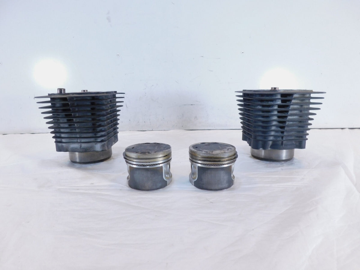 Pair Harley Davidson Sportster 883 Black Engine Cylinder Barrel Jugs w/ Pistons - C3 Cycle