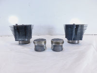 Pair Harley Davidson Sportster 883 Black Engine Cylinder Barrel Jugs w/ Pistons - C3 Cycle