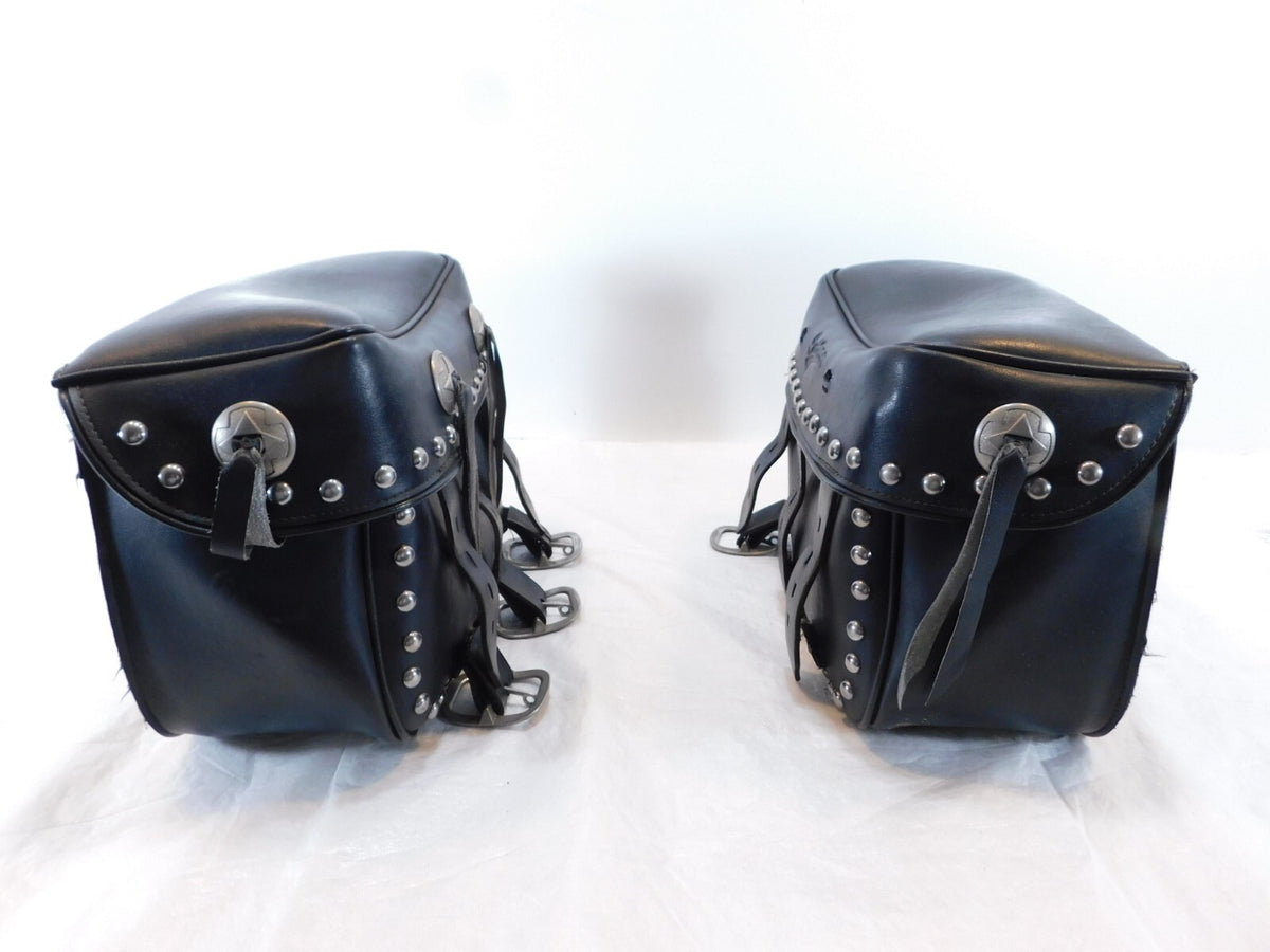 2001 01 Yamaha V-Star 650 Classic Saddlemen Rear Left/Right Luggage Saddlebags