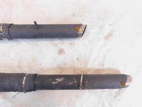 2004-2007 Honda Shadow 750 Aero VT750 Black Exhaust Header Pipe Mufflers - C3 Cycle