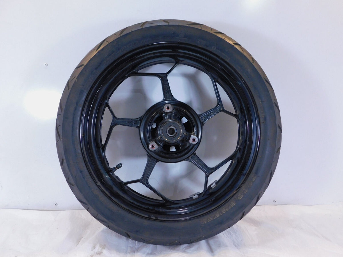 2013-2017 Kawasaki Ninja 300 EX300 Black Back Rear Wheel Rim w/ Cush Hub - C3 Cycle