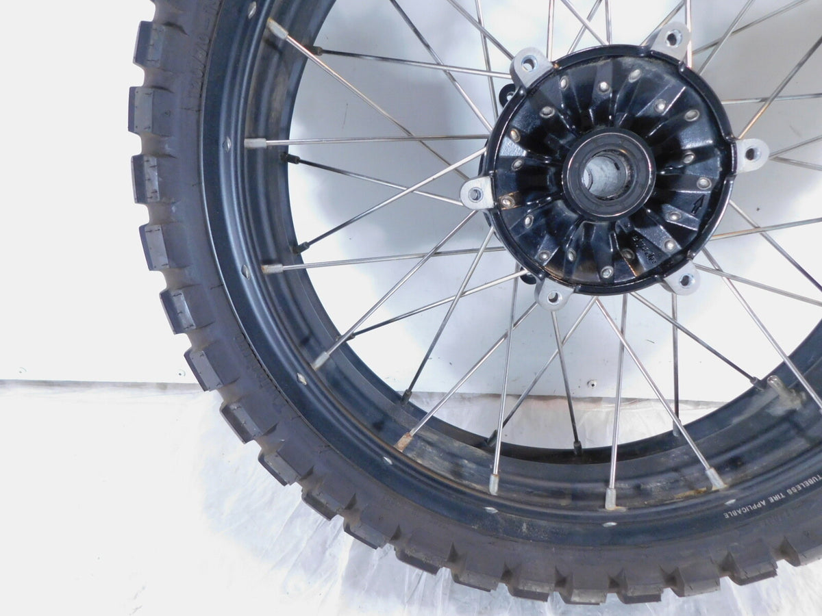 2016-2017 Aprilia Caponord 1200 Rally Black Laced Front Wheel Rim & Tire 19"x3" - C3 Cycle