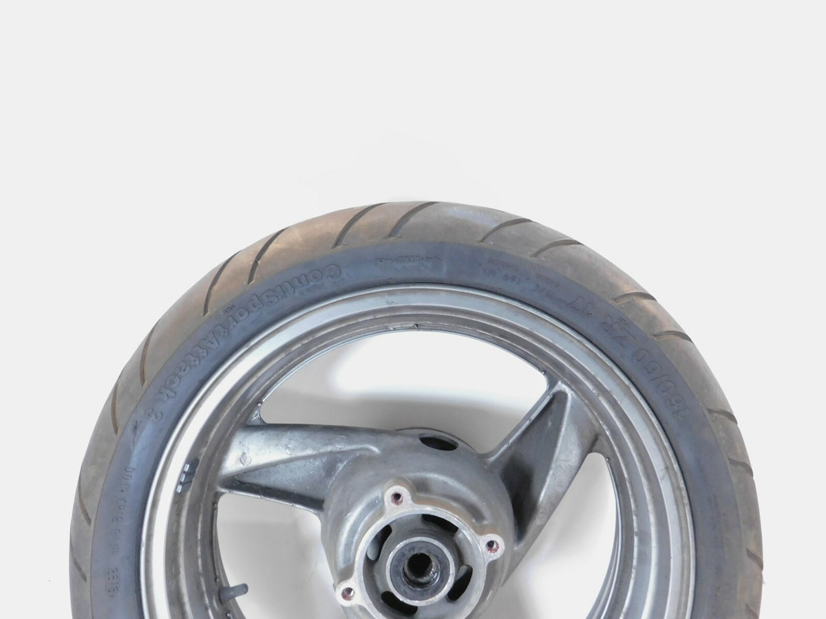 Kawasaki Ninja ZX-6 ZX600 ZX600-E & ZZR600 Gray Rear Wheel Rim w/ Tire - C3 Cycle