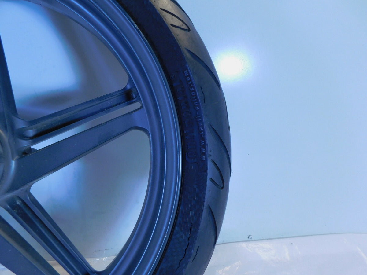 Aprilia RST1000 RST 1000 Futura Cast Front Wheel Rim & Tire 3.5" x 17" -Straight - C3 Cycle