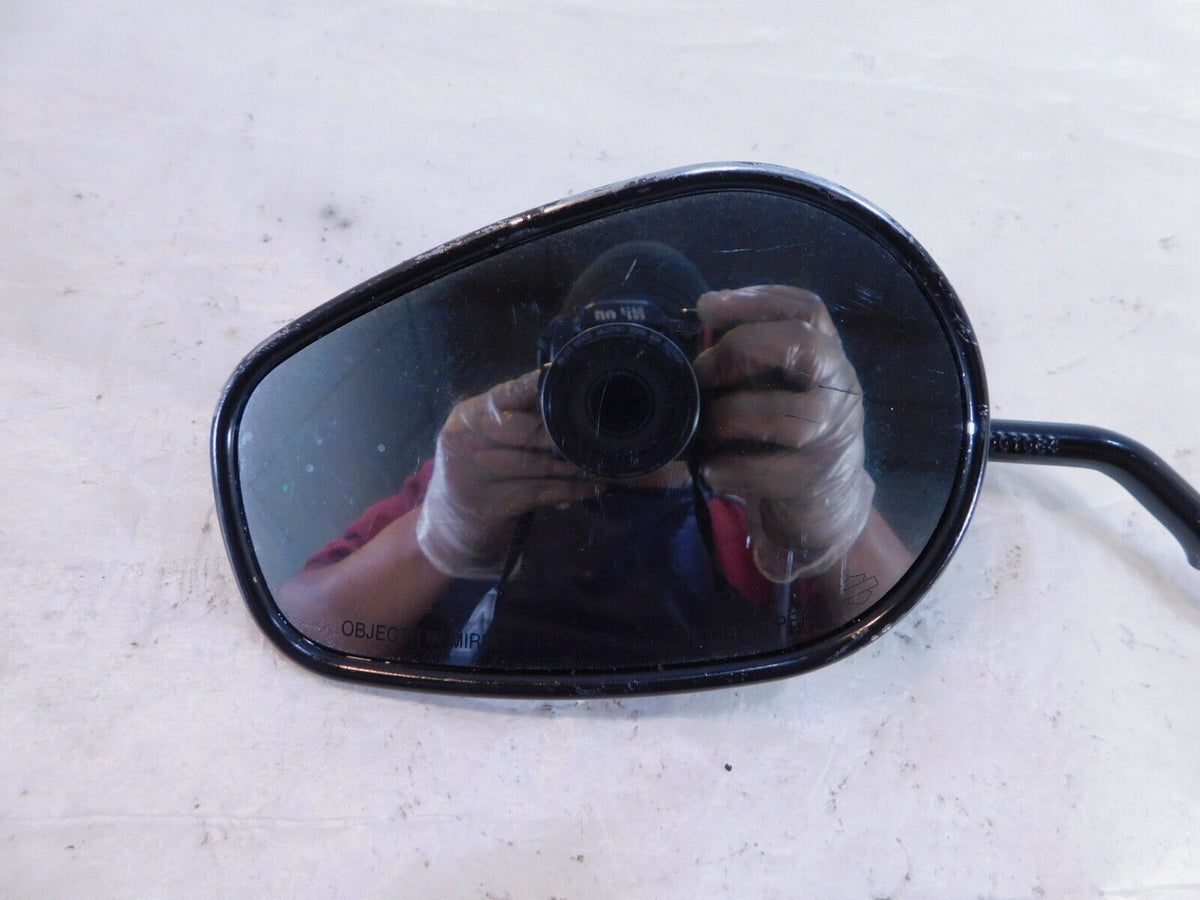 Harley Dyna Sportster Softail FXR Sportster Left Black Rear View Side Mirror - C3 Cycle