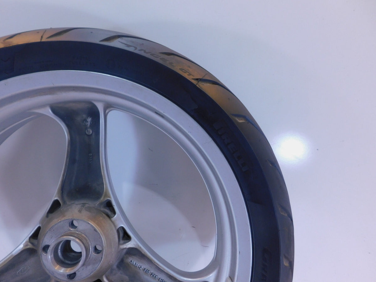 BMW R1100R R1100RT R1100RS R850R & K1 K1100LT Cast Silver Rear Wheel Rim & Tire - C3 Cycle