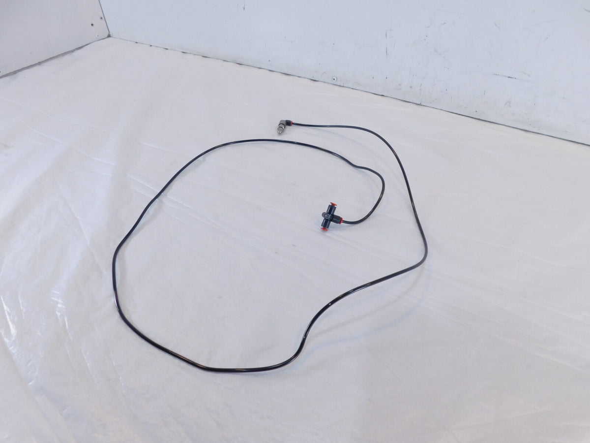 Harley Davidson Touring Road King Black Rear Shock Absorber Air Hose Line Pipes