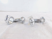 Royal Enfield Continental GT 650 Silver Front Left/Right Handlebar Riser Clamps - C3 Cycle