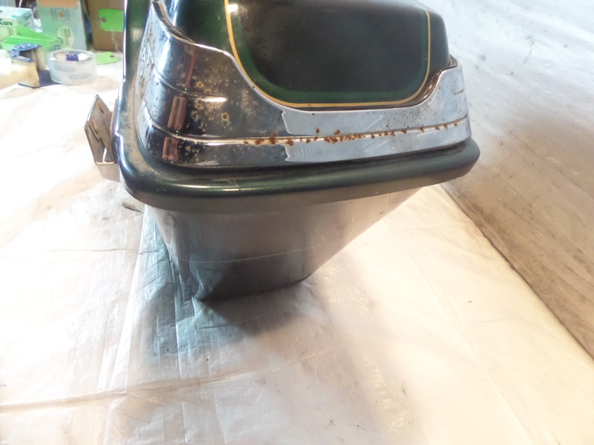 Harley Davidson Road King Street & Electra Glide Green & Black Left Saddlebag - C3 Cycle