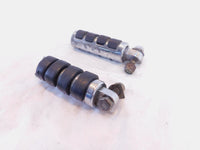 Harley Touring Dyna Sportster & Softail ISO Chrome & Rubber Footpeg Footrests - C3 Cycle
