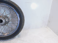 Bent 2004-2006 Victory Kingpin Laced Front Wheel Rim & Tire 18"x3.00" For Repair - C3 Cycle
