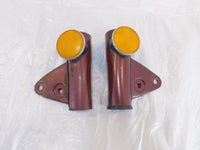 1972 72 Honda CB350K CB350K4 350 Maroon Front Upper Left/Right Fork Leg Covers - C3 Cycle