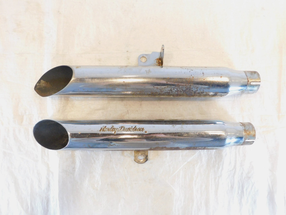 Harley Davidson Sportster 883 & 1200 Chrome Exhaust Header Pipe Mufflers