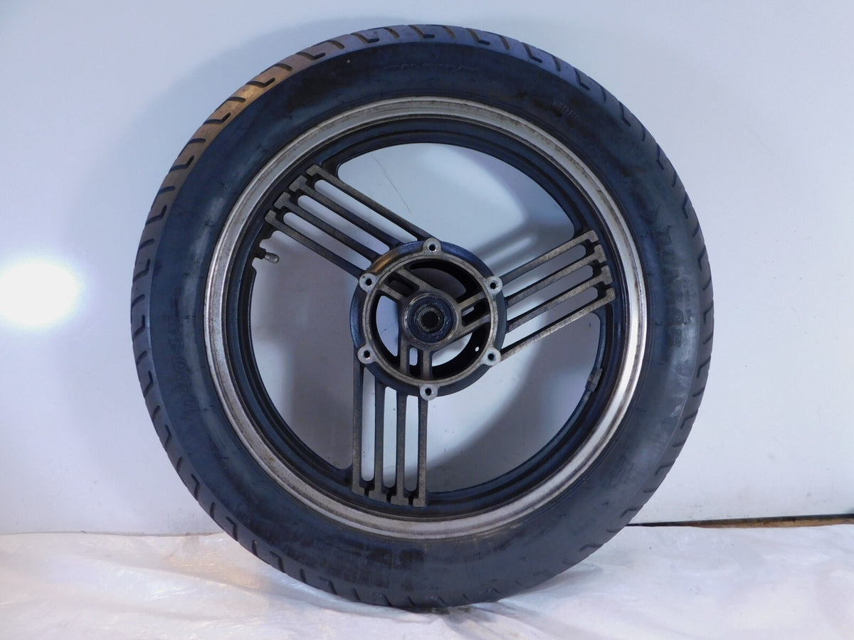 1983 83 Yamaha Venture Royale 1200 XVZ12 Front Black Cast Wheel Rim & Tire - C3 Cycle