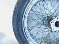 Bent Harley Davidson EVO Softail Sportster Dyna Custom Wide Wheel w/ 200mm Tire - C3 Cycle