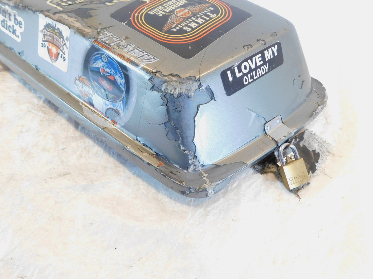 Harley Davidson EVO Electra Glide Gray Right Saddlebag Luggage Lid - FOR PARTS - C3 Cycle