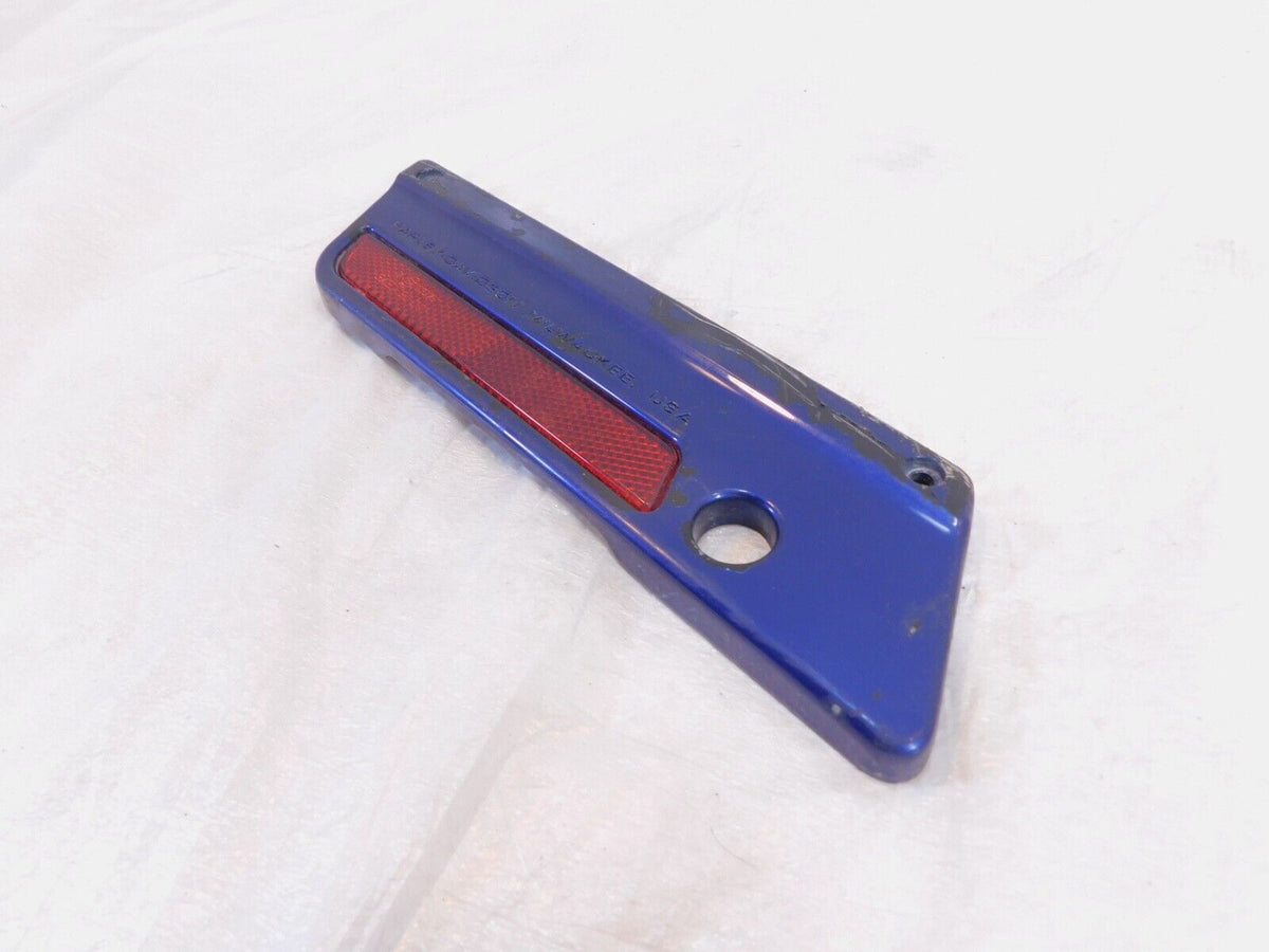 Harley Touring Road King Electra Street Glide Blue Left Saddlebag Latch Cover - C3 Cycle