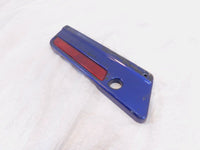 Harley Touring Road King Electra Street Glide Blue Left Saddlebag Latch Cover - C3 Cycle