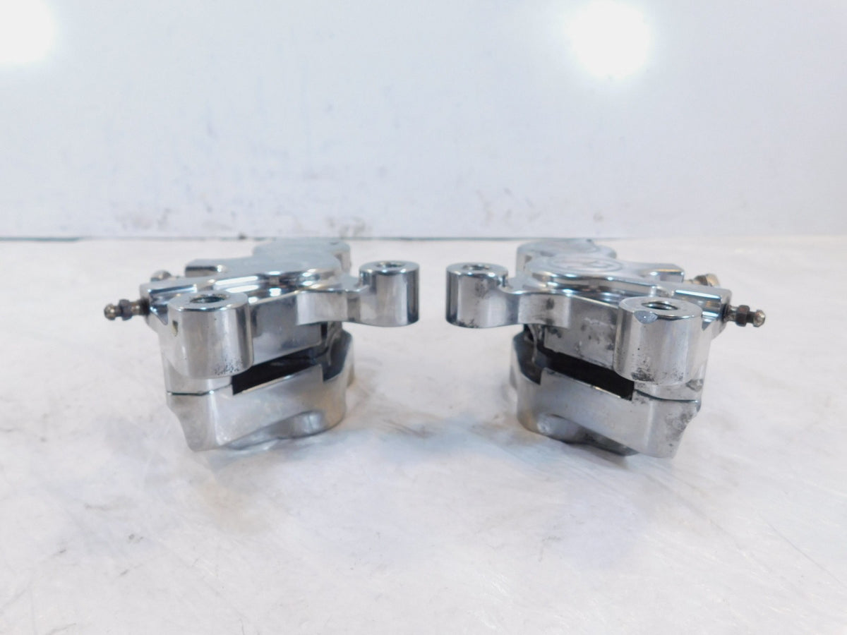 Harley Road King Electra Glide Chrome Peformance Machine Front Brake Calipers - C3 Cycle