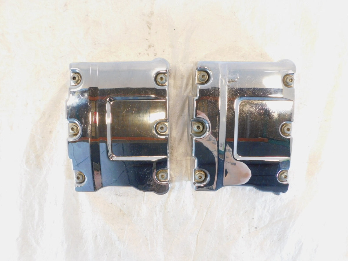 Harley Davidson Touring Dyna & Softail Chrome Cylinder Head Rocker Boxes - C3 Cycle