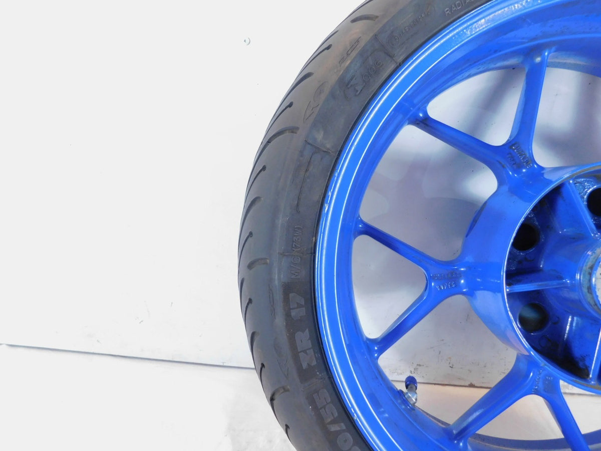 2007 2008 2009 2010 2011 2012 Triumph Tiger 1050 SE Blue Rear Wheel Rim & Tire - C3 Cycle