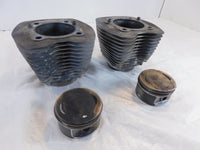 Harley Davidson Twin Cam Touring Dyna & Softail Engine Pistons & Black Cylinders - C3 Cycle