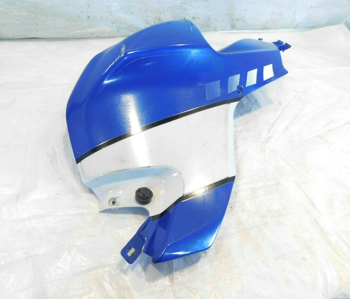 BMW K1200S & K1300S Blue/White Right Side Fuel Tank Fairing Cowling Trim Panel - C3 Cycle