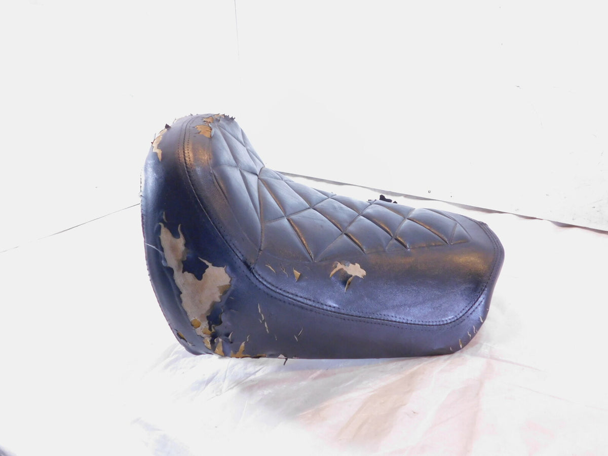 1983 Honda GL650 Silverwing 650 Black Front Main Rider Single Cushion Seat -Torn - C3 Cycle