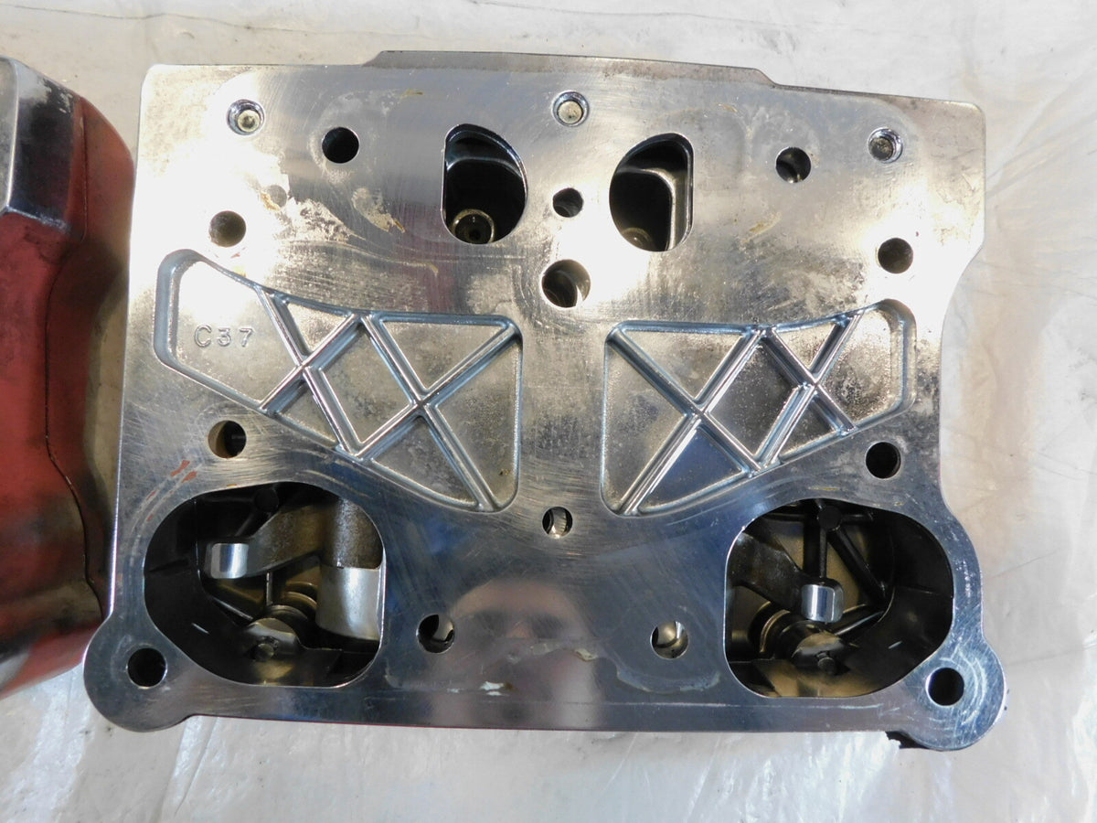 Harley Davidson Touring Dyna & Softail Red Cylinder Head Rocker Arms & Top Boxes - C3 Cycle