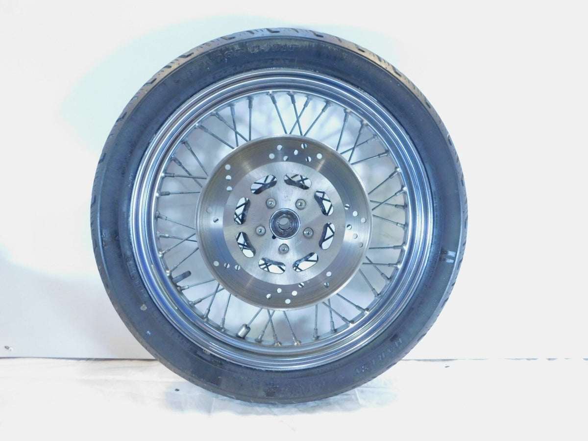 Harley Davidson XLH Sportster 883 1000 & 1200 19" Spoked Front Wheel Rim Rotor - C3 Cycle