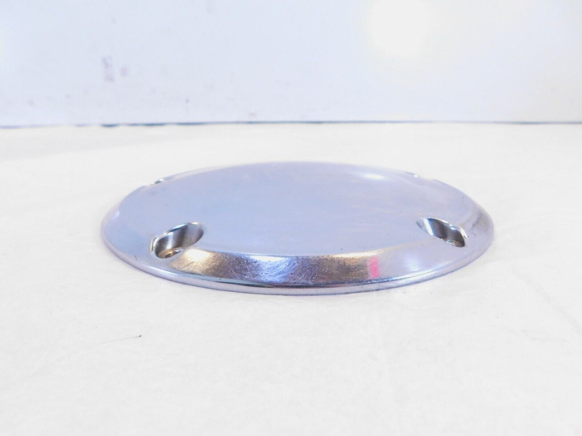 Harley Davidson Twin Cam Dyna Softail Left Engine Chrome Derby Clutch Cover - C3 Cycle