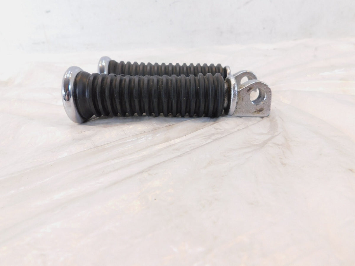 Harley Davidson FXR Dyna Sportster & Softail Black Rubber Footpegs Footrests - C3 Cycle