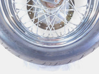 2000 2001 2002 & 2003 Indian Gilroy Scout Chrome Laced Rear Wheel Rim - Bent - C3 Cycle